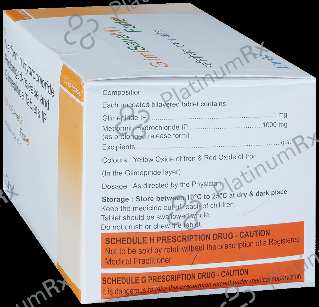 Glimisave M1 Forte 1/1000mg Tablet PR 15s