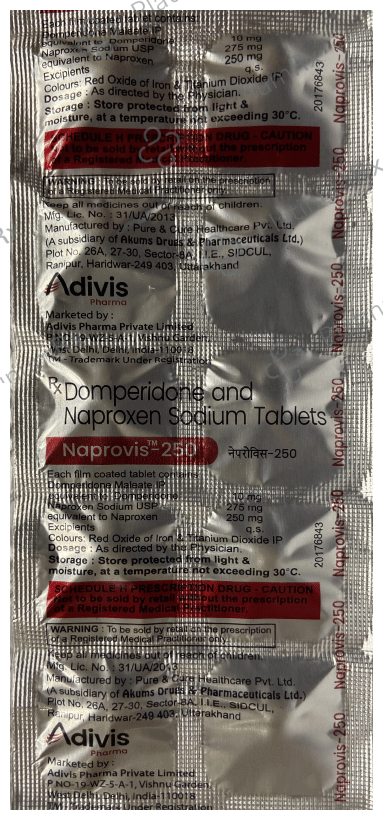 Naprovis 250 Tablet