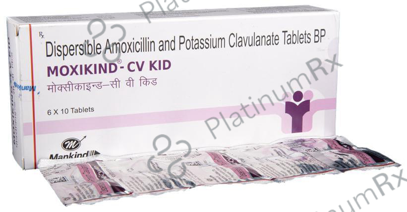 Moxikind CV Kid 200/28.5mg Tablet 10s