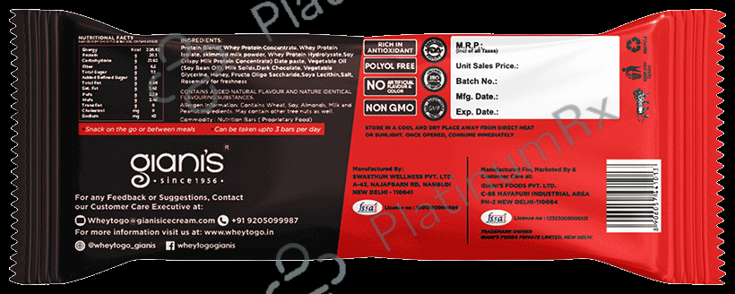 Whey To Go Protein Bar Crunchy Choco Fudge