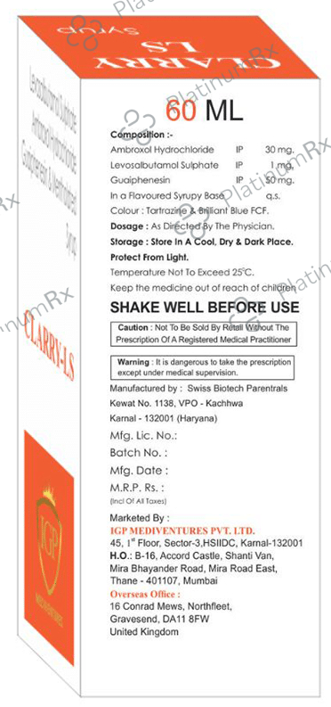 Clarry LS Syrup 100 ml