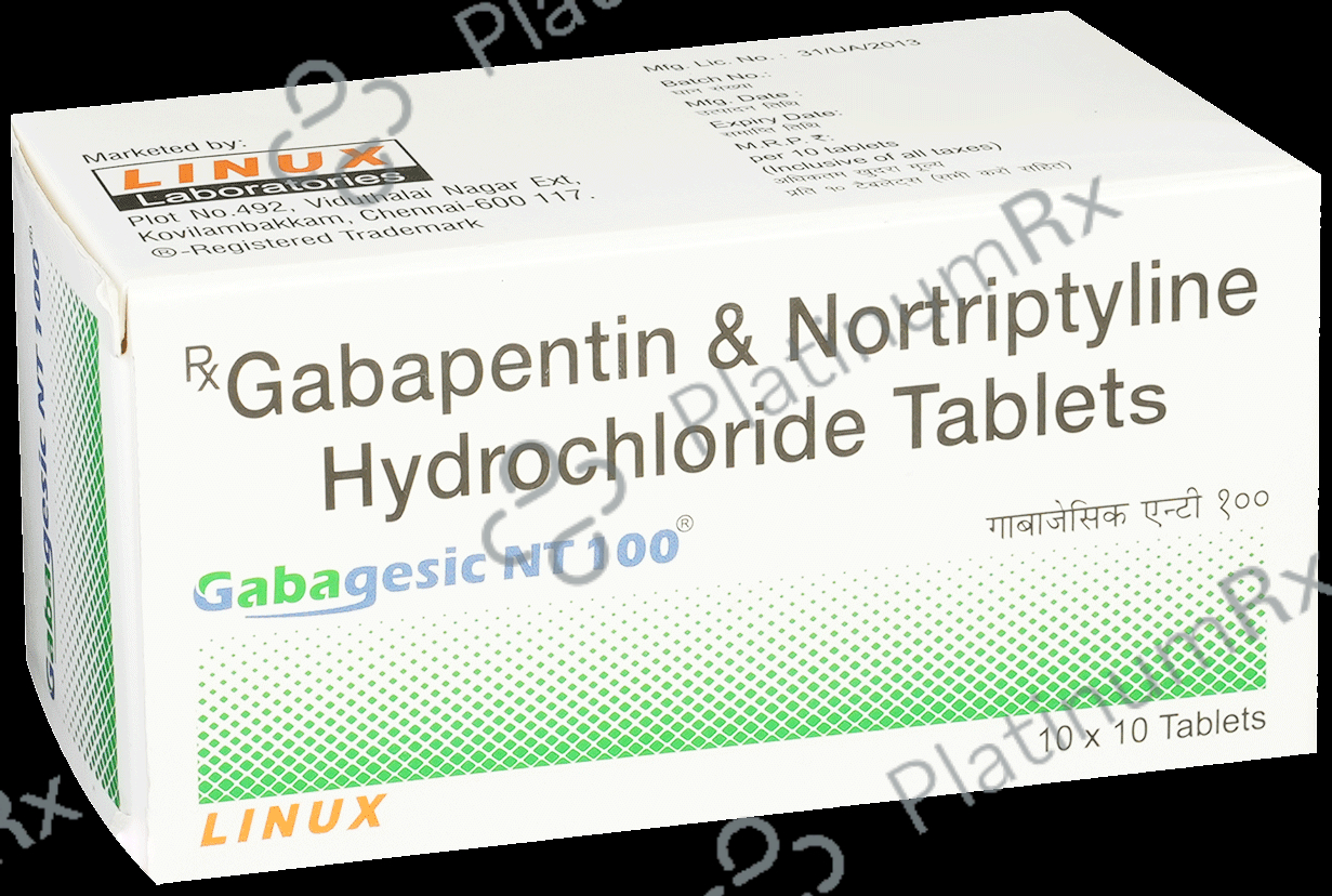 Gabagesic NT 100/10mg Tablet 10s