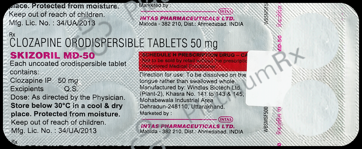 Skizoril MD 50 Tablet