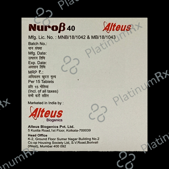 Nuro Beta 40 Tablet SR