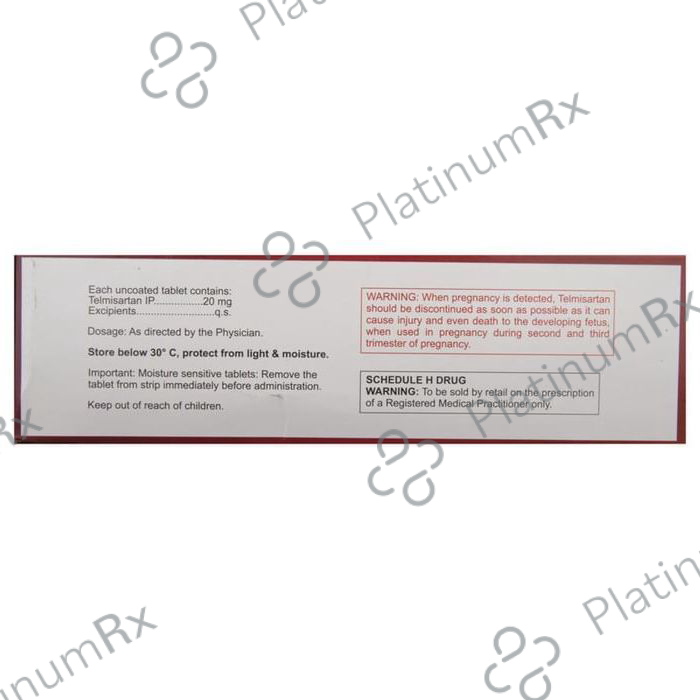 Tsart 20mg Tablet 15s