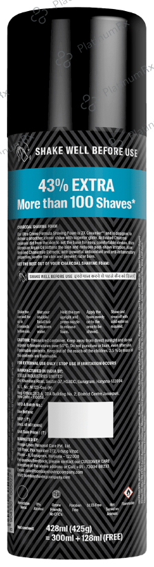 Bombay Shaving Company Charcoal Shaving Foam 425 gm