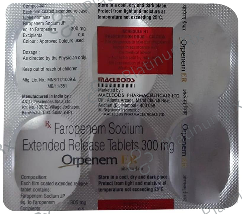 Orpenem 300mg Tablet ER