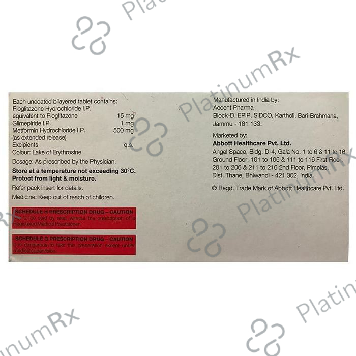 Tribet 1/500/15mg Tablet ER 15s