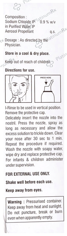 I Rinse 0.9% Nasal Spray 100ml