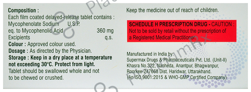 Mycoten-S 360mg Tablet DR