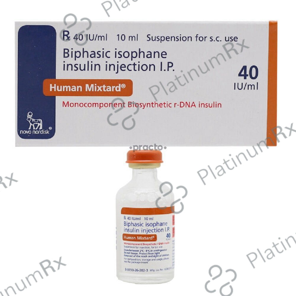 Human Mixtard (40 IU/ml) (1*3ml Injection)