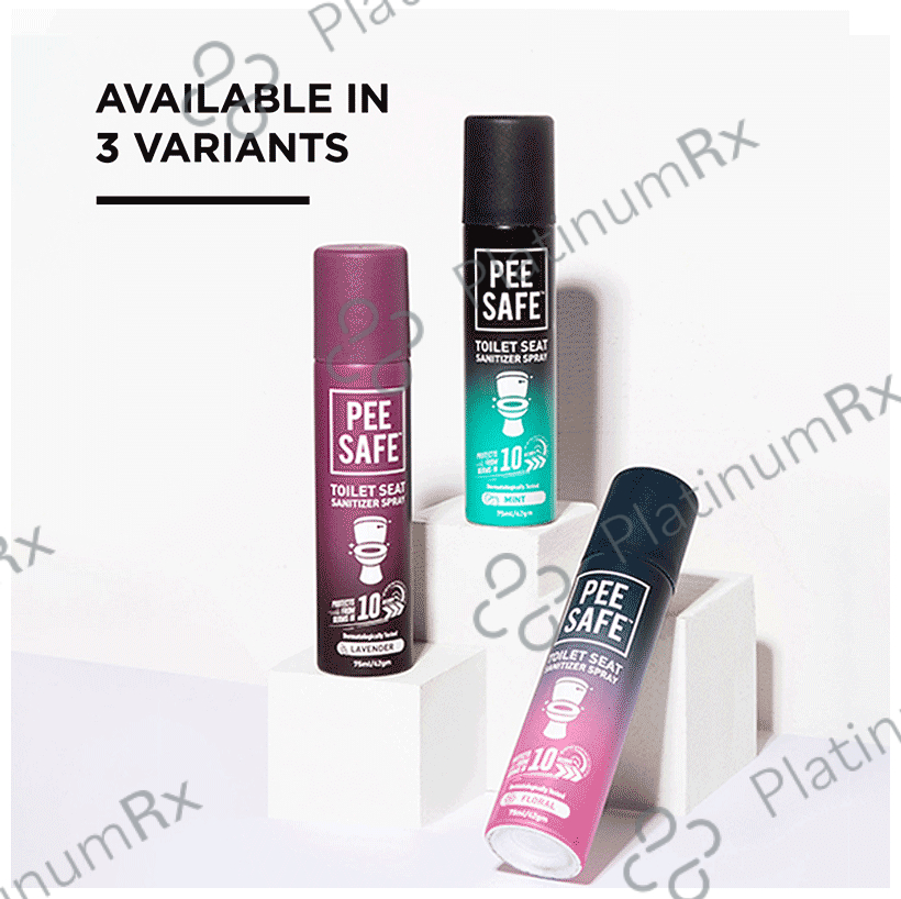 Pee Safe Toilet Seat Sanitizer Spray Mint 75 ml