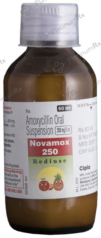 Novamox 250mg Rediuse Oral Suspension 60ml