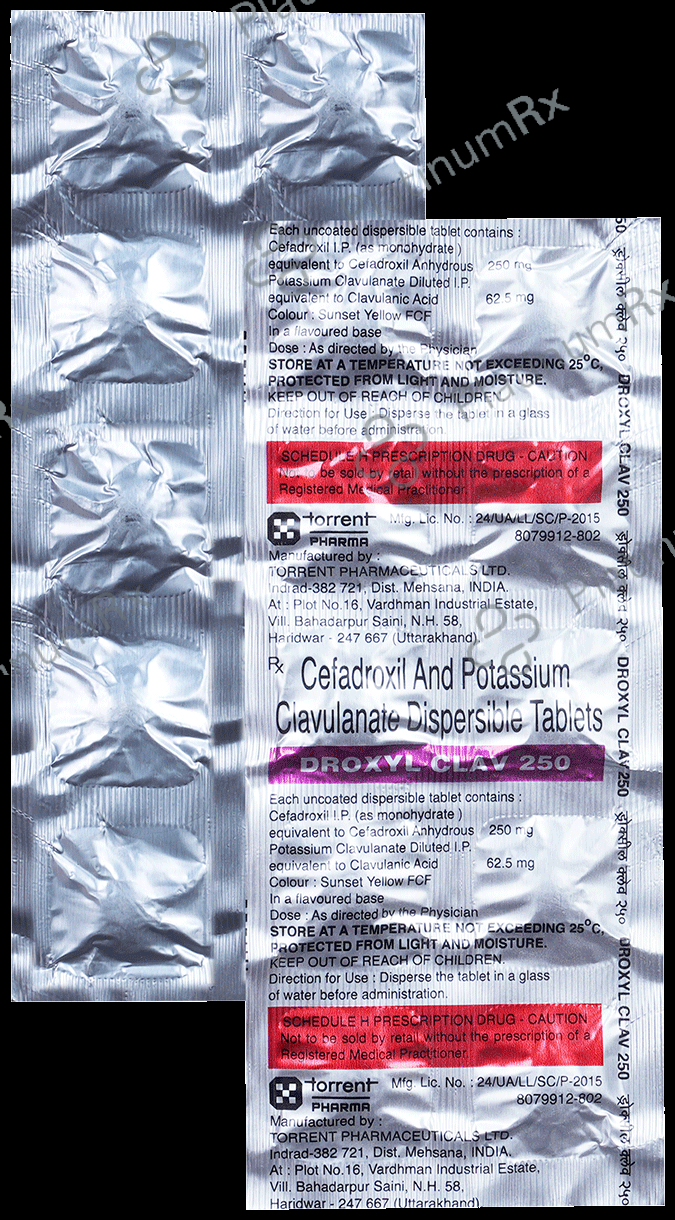 Droxyl Clav 250 mg/62.5 mg Tablet