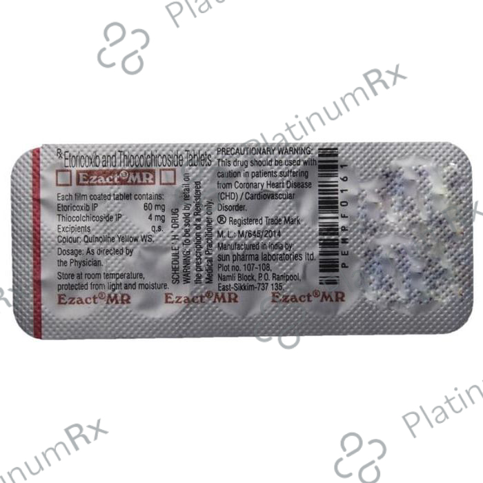 Ezact MR 60/4mg Tablet 10s