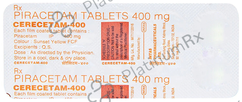 Cerecetam 400mg Tablet 10s