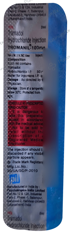 Tromanil 100mg Injection