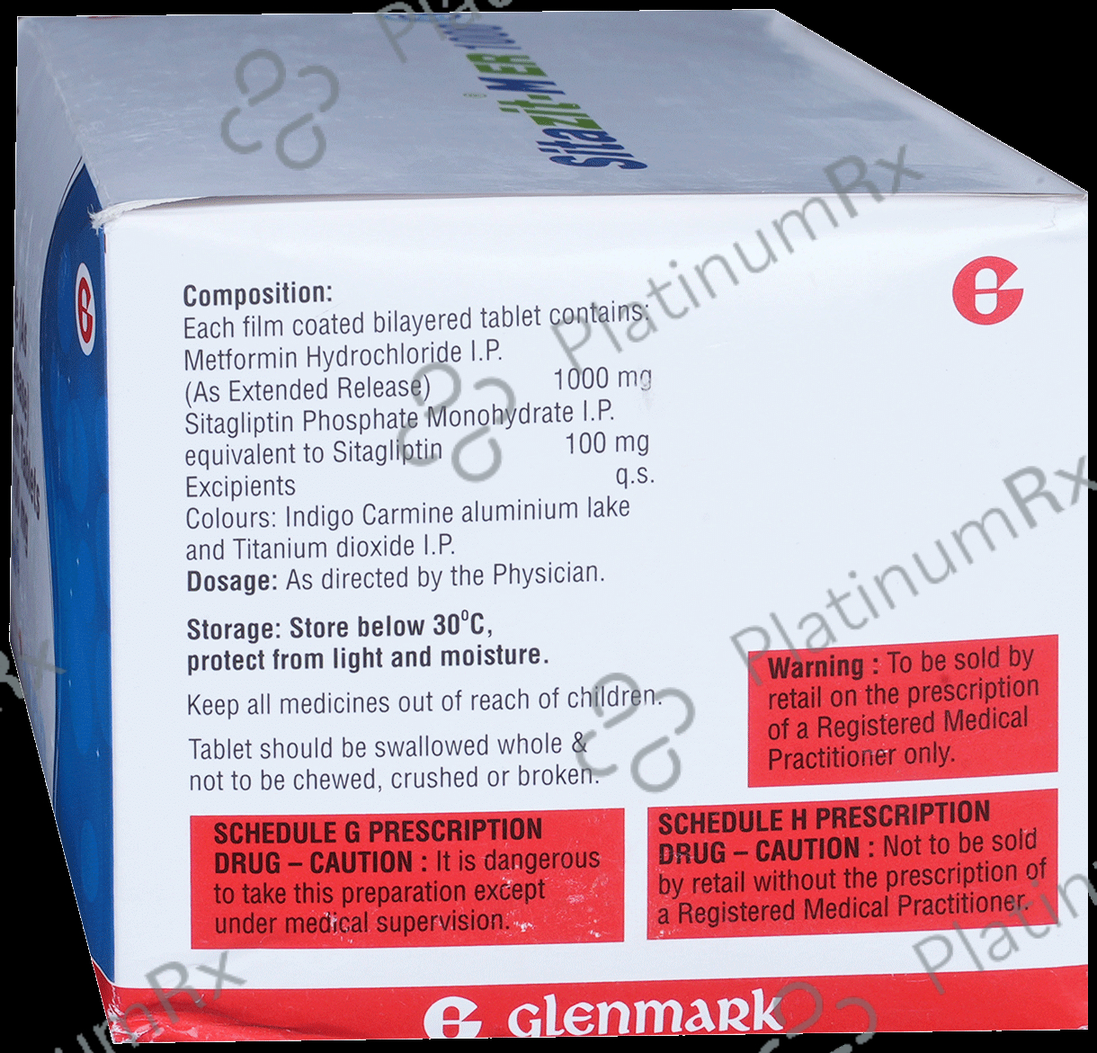 Sitazit M ER 1000/100mg Tablet 10s