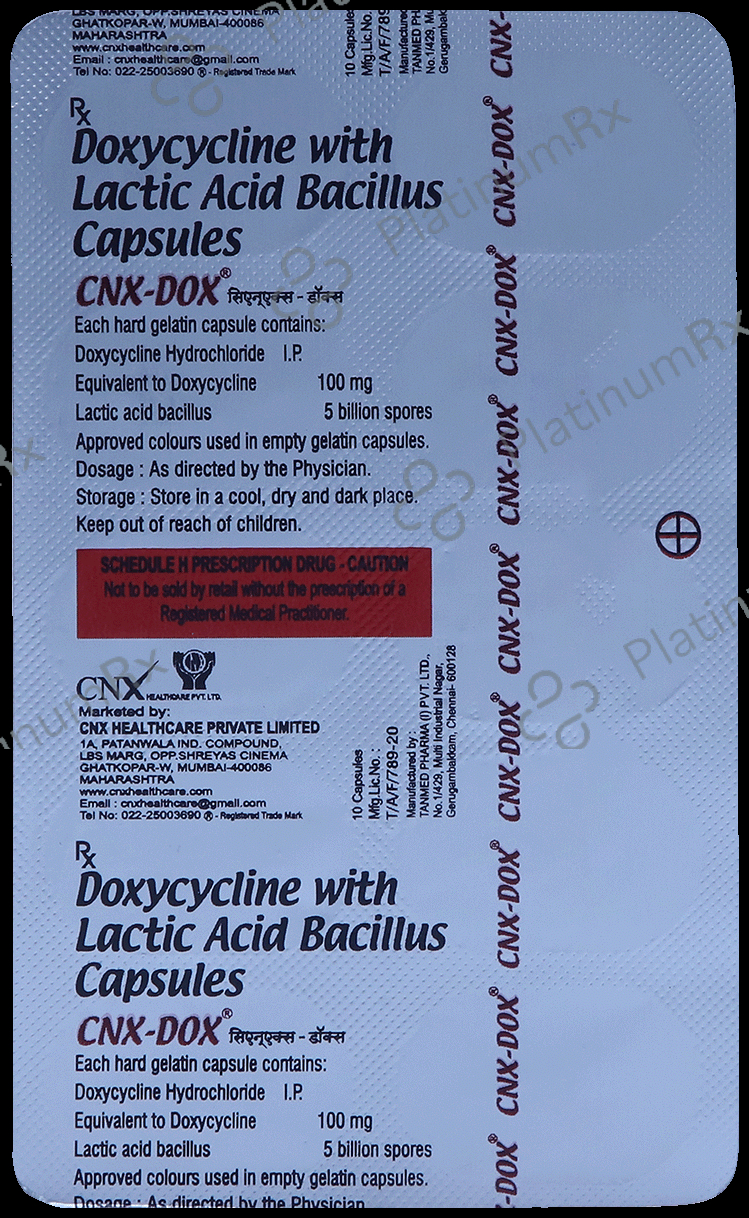 Cnx Dox 100mg Capsule