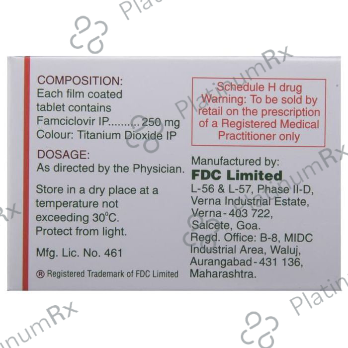 Virovir 250mg Tablet 6s