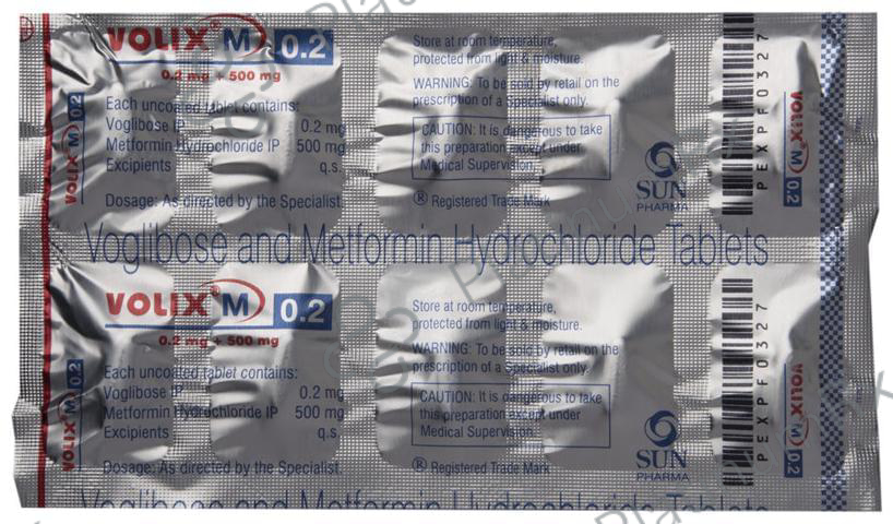 Volix M 0.2/500mg Tablet 10s