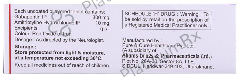 Laregab AT 10/300mg Tablet 10s