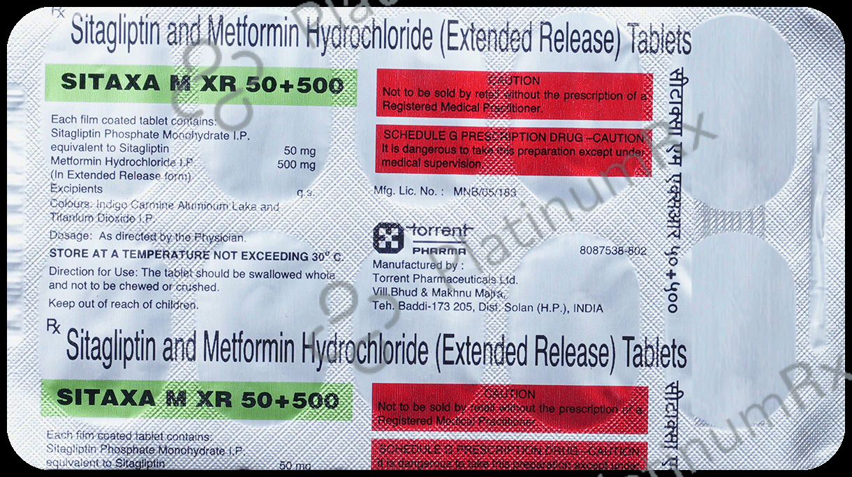 Sitaxa M XR 50/500mg Tablet 10s