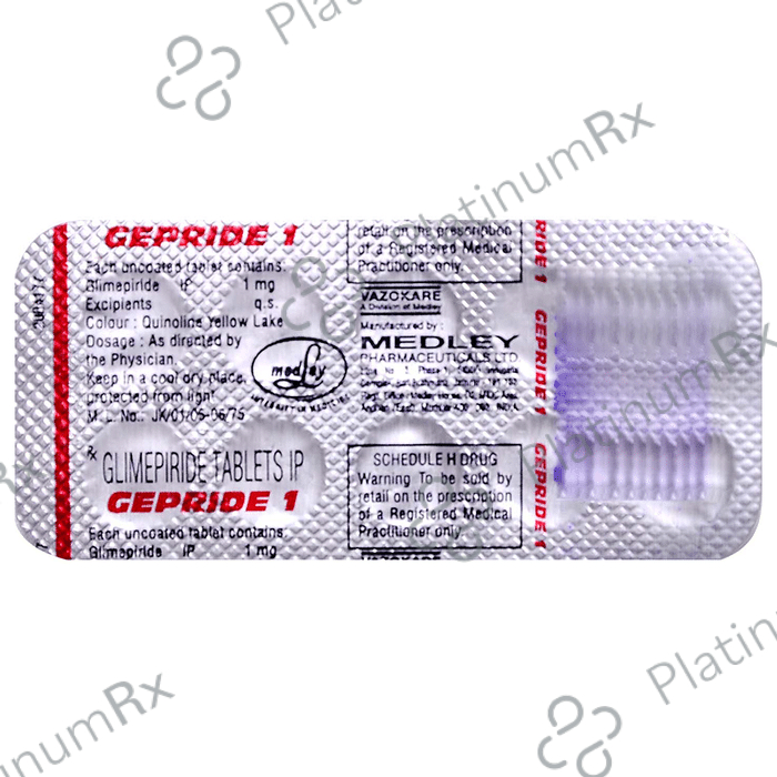 Gepride 1mg Tablet 10s
