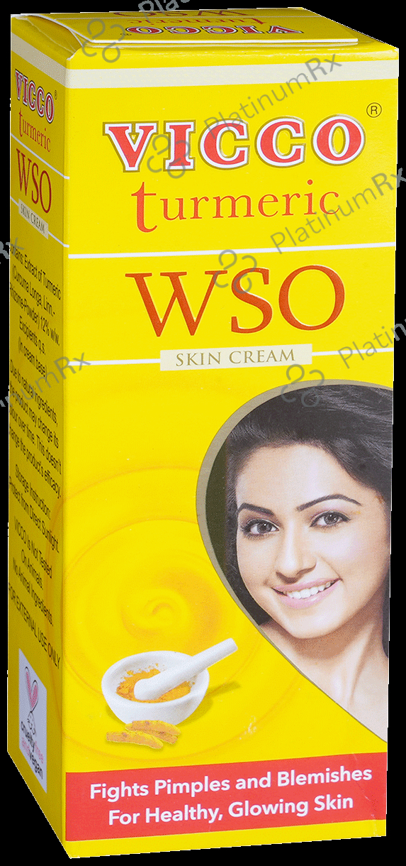 Vicco Turmeric Wso Skin Cream - Fights Pimples & Blemishes 60 gm