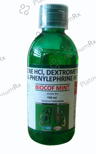 Biocof Mint Syrup 60ml