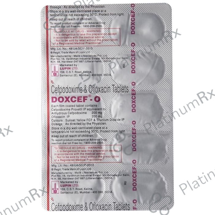Doxcef O 200/200mg Tablet 10s
