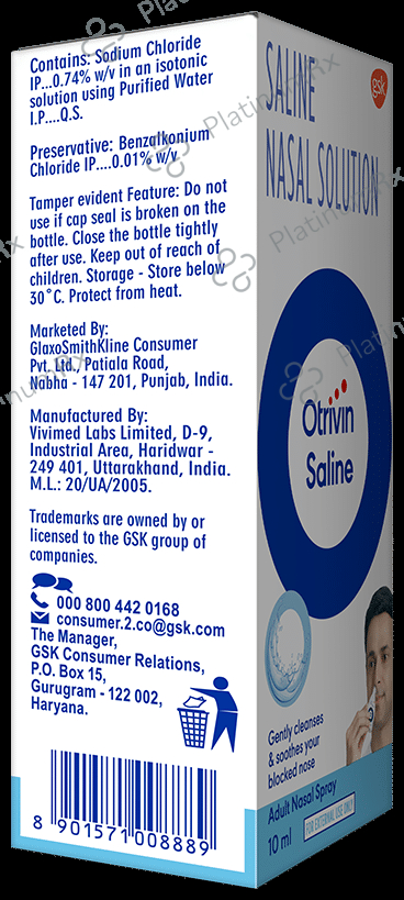 Otrivin Saline Nasal Spray10ml
