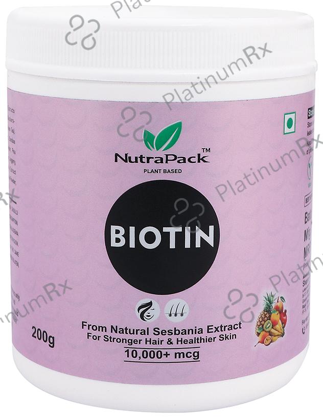 NutraPack Biotin Powder for Hair & Skin Mix Fruit