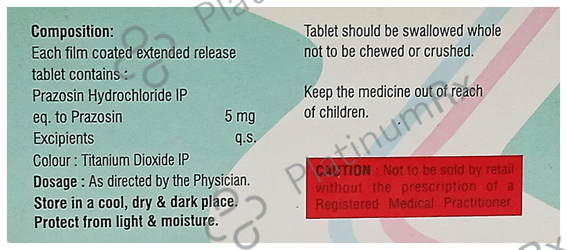 Prazothem ER 5 Tablet
