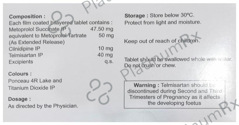 Met XL Trio 50 10/47.5/40mg Tablet ER 15s