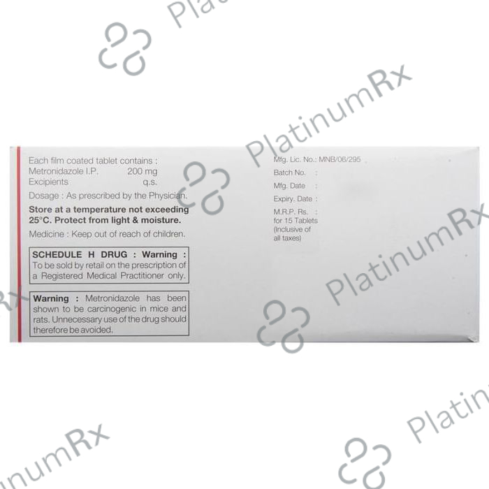 Flagyl 200mg Tablet 15s