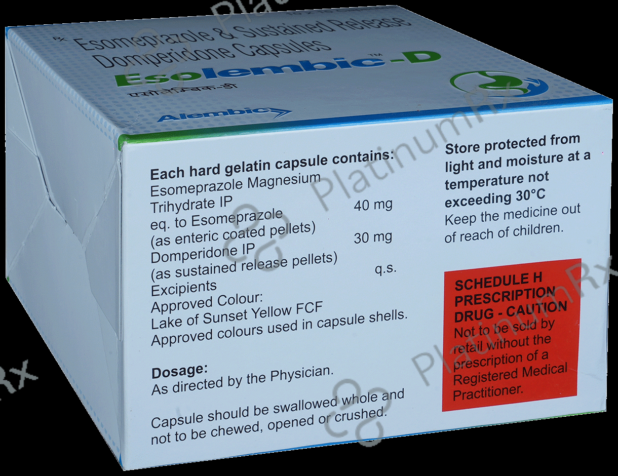Esolembic D 30/40mg Capsule SR 15s