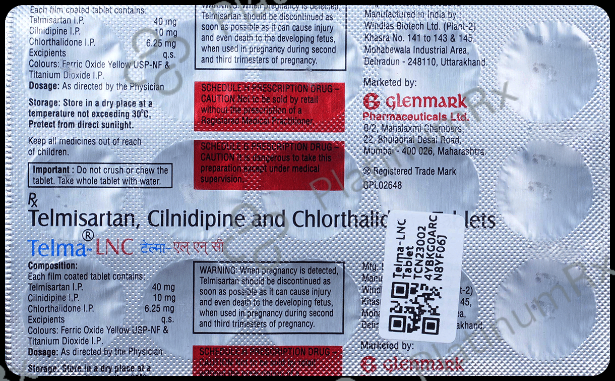 Telma LNC 6.25/10/40mg Tablet 15s