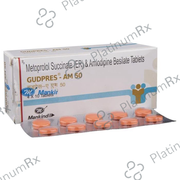 Gudpres AM 50 5/47.5mg Tablet PR 10s