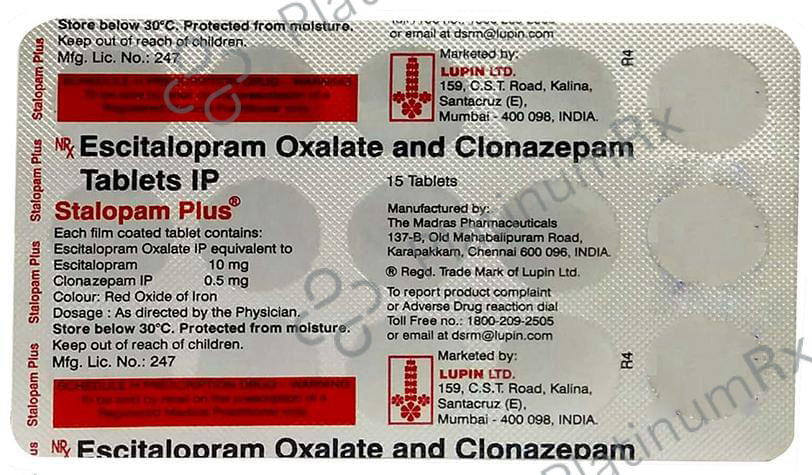 Stalopam Plus Tablet 15 Tablet