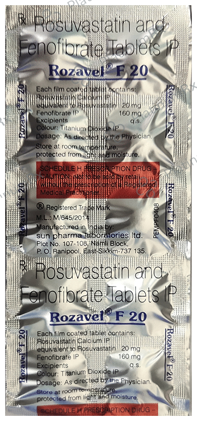 Rozavel F 160/20mg Tablet 10s