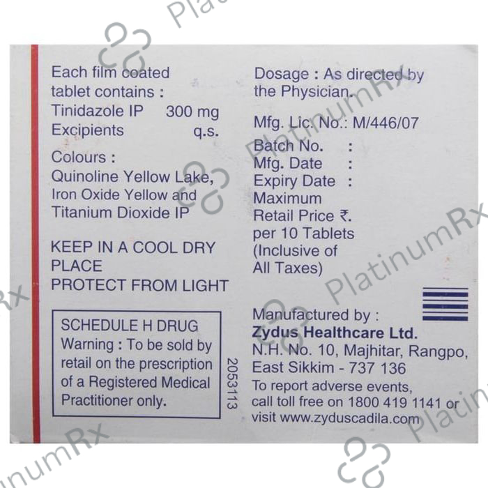 Tiniba 300mg Tablet 10s
