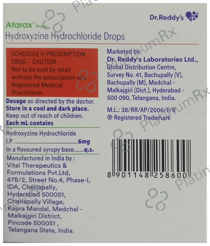 Atarax 6mg Drop 15ml