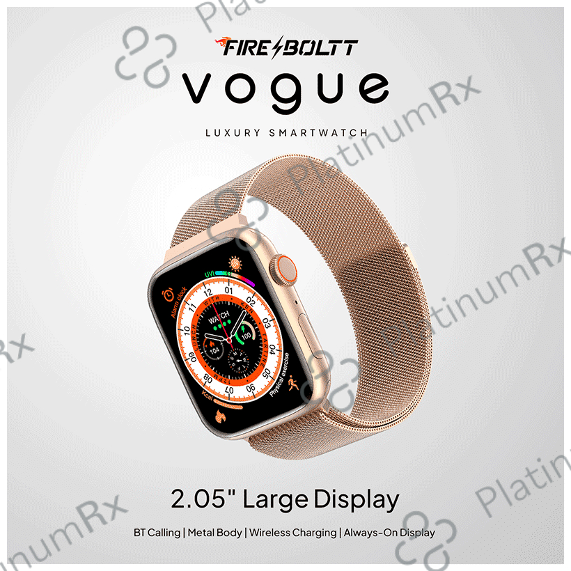 Fire-Boltt Vogue Smartwatch Rose Gold SS-M