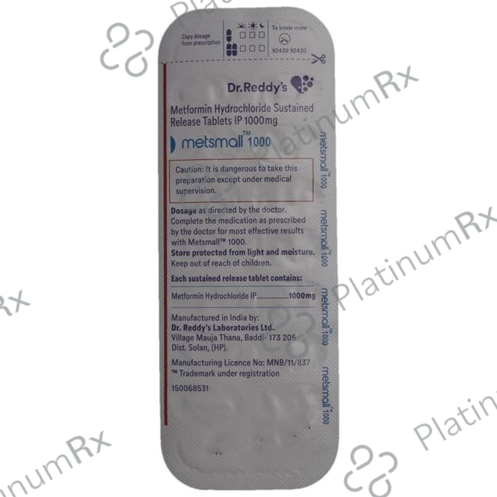 Metsmall 1000 Tablet SR 14 tablets