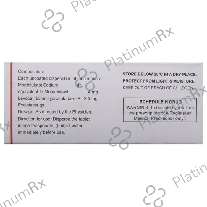 Lasma LC Kid 2.5/4mg Tablet 10s