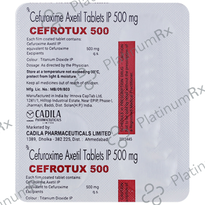 Cefrotux 500mg Capsule