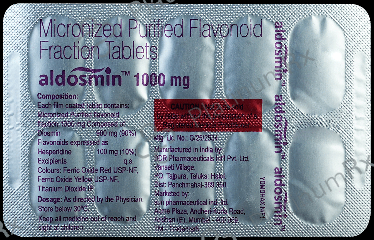 Aldosmin 1000mg Tablet 10s