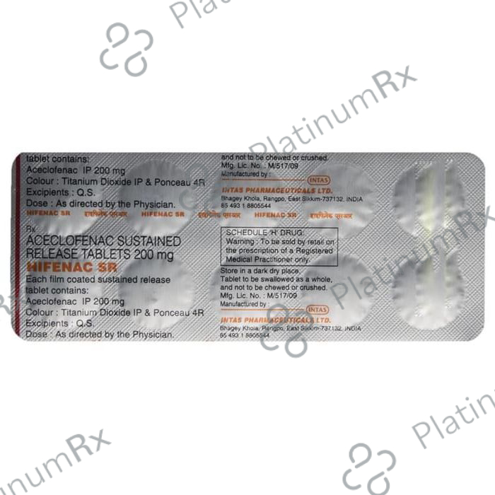 Hifenac SR 200mg Tablet 10s