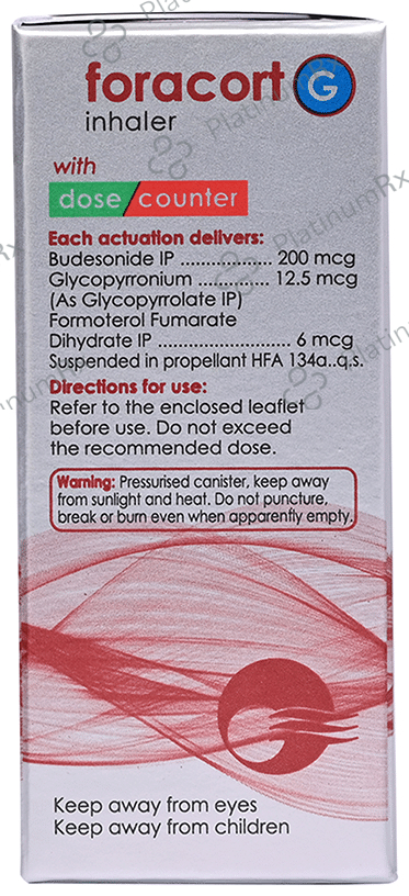 Foracort G 200/6/12.5mcg Inhaler 120MDI